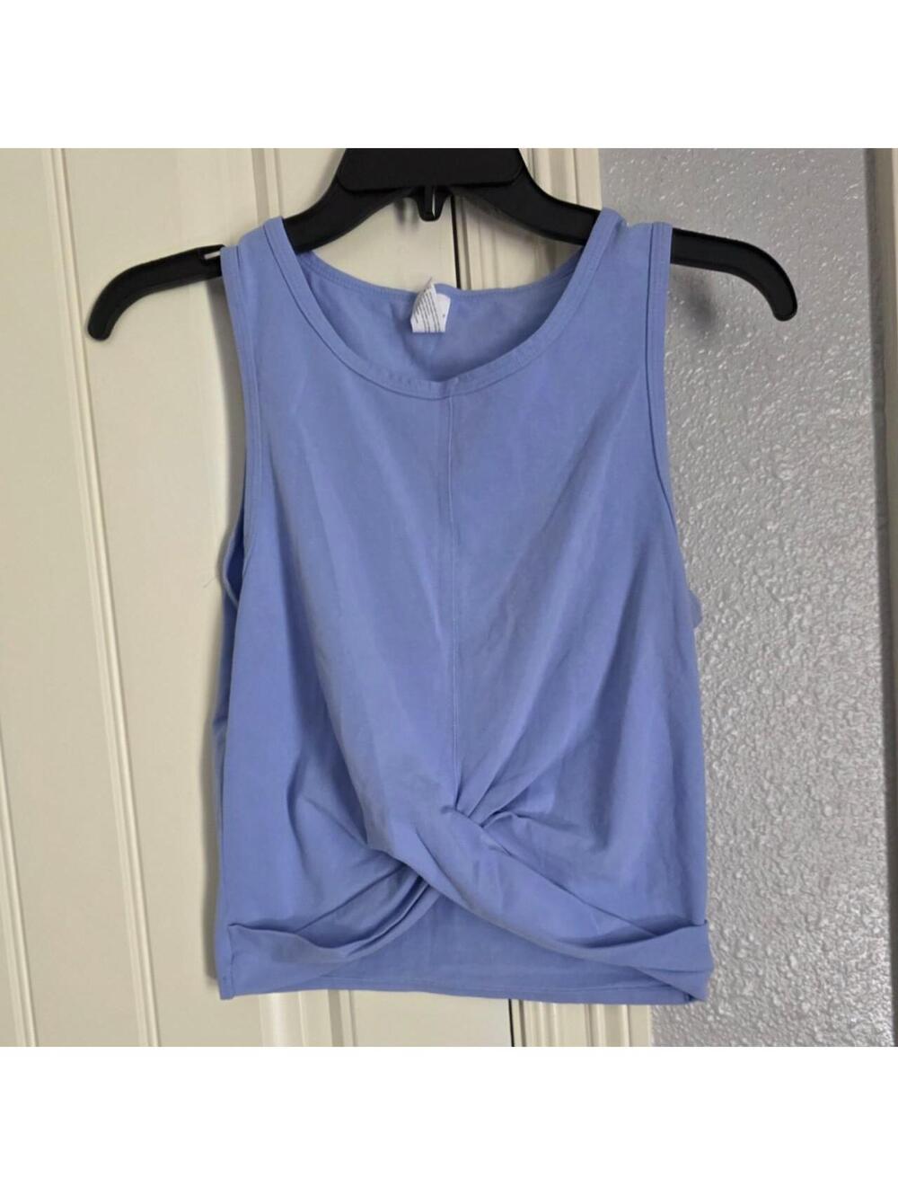 Yogalicious Women's Blue and Purple Crop-top